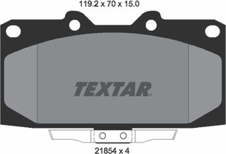 Textar Σετ τακάκια, Δισκόφρενα - 2185401