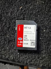 HYUNDAI I30 2018 MAP NAVIGATION CARD 96554-G4000