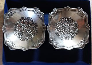 Σετ 2 ασημένια μπολάκια με σφραγίδα 925