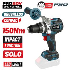 BORMANN Pro BBP5145 Δραπανοκατσάβιδο Κρουστικό Μπαταρίας Brushless 20V Li-Ion 150Nm έκδοση SOLO ( 079798 )