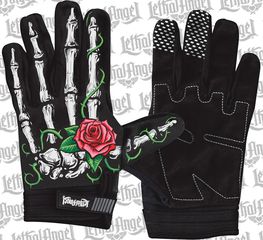 Lethal Threat Γάντια Red Rose Bones Gloves-thumb-1