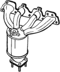 Καταλύτης OPEL ASTRA H, ASTRA H GTC, MERIVA A, VECTRA C, VECTRA C GTS, ZAFIRA B 1.6 03.04-09.12