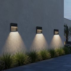 Φωτιστικό Σκαλοπατιού - Διαδρόμου LED 4W 500lm 45° AC 220-240V Αδιάβροχο IP65 Θερμό Λευκό 2700K - Lumileds SMD Chip & TÜV SÜD Driver - Μαύρο Ματ - Μ15 x Π3.5 x Υ15cm - 5 Χρόνια Εγγύηση