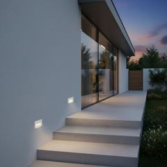 Χωνευτό Φωτιστικό Σκαλοπατιού - Διαδρόμου LED 3W 375lm 45° AC 220-240V Αδιάβροχο IP65 Θερμό Λευκό 2700K - Lumileds SMD Chip & TÜV SÜD Driver - Λευκό Ματ - Μ10.5 x Π4.5 x Υ6cm / Q9.12 x 4.49cm - 5 Χρόν