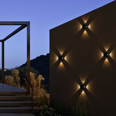 Φωτιστικό Τοίχου - Απλίκα LED 8W 840lm 15° AC 220-240V Αδιάβροχο IP65 Θερμό Λευκό 2700K - Lumileds COB Chip & TÜV SÜD Driver - Μαύρο Ματ - Μ13 x Π5.5 x Υ13cm - 5 Χρόνια Εγγύηση