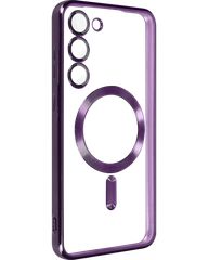 MagSafe TPU Color Chrome Case protect lens for Samsung Galaxy A17 Deep Purple