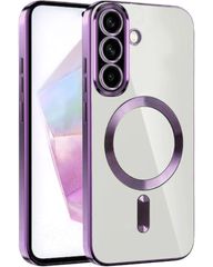 MagSafe TPU Color Chrome Case protect lens for Samsung Galaxy A26 Deep Purple