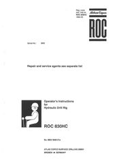 Wagon Drill Atlas 2000 ATLAS – COPCO BOHRGERAT ROC 830 ΣΕΙΡΑ Ν. BRE15036A-thumb-27