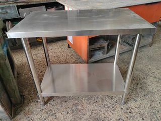 ΠΑΓΚΟΣ ΑΝΟΙΚΤΟΣ ΤΡΑΠΕΖΙ ΑΝΟΞΕΙΔΩΤΕΣ ΜΕ ΚΟΛΟΝΕΣ ΓΥΑΛΙΣΤΕΡΕΣ 100Χ60Χ85