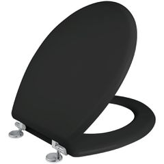 Κάλυμμα Λεκάνης WC MDF Μαύρο 40-46 x36 cm Elvit 0273-Black