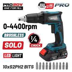 BORMANN Pro BBP5150 Κατσαβίδι Γυψοσανίδας Μπαταρίας Brushless 20V Li-Ion έκδοση SOLO ( 036326 )