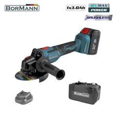 BORMANN BCD2635 Γωνιακός Τροχός Μπαταρίας Ρυθμιζόμενος Φ125mm 18V Li-Ion Brushless με 1x3Ah Μπαταρία ( 053422 )