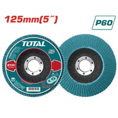 Πολύπτερο Γυαλίσματος TOTAL 125mm P60 για ΙΝΟΧ ( TAC641252 )