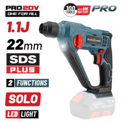 BORMANN Pro BBP3200 Πνευματικό Πιστολέτο Μπαταρίας SDS-PLUS 20V Li-Ion 1,1J έκδοση SOLO ( 027966 )
