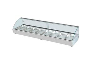 INOXWEB 2027-Dynamic RTF8 Θερμαινόμενη επιτραπέζια βιτρίνα 90Lt και 8 θέσεων ICS-300.0929