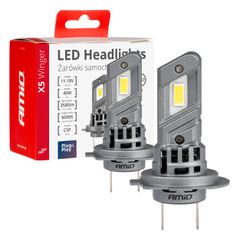 H7 12V 50W 6.000K 4200LM CSP LED CAN-BUS SERIES X5 WINGER 2ΤΕΜ. AMIO