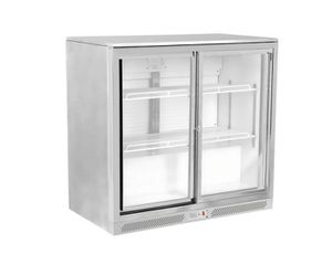 INOXWEB 2027-Dynamic GN-220LS Ψυγείο Back Bar Cooler Inox με 2 συρόμενες πόρτες 350W ICS-300.0907