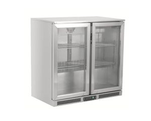 INOXWEB 2027-Dynamic GN-220L Ψυγείο Back Bar Cooler Inox με 2 ανοιγόμενες πόρτες 280W ICS-300.0906