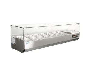 INOXWEB 2026-Dynamic GN-1655SB Salad bar ψυχόμενη επιτραπέζια βιτρίνα 72Lt με 7 θέσεις ICS-300.0934