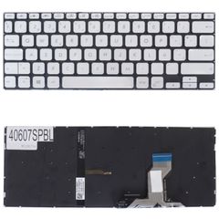 Πληκτρολόγιο Ισπανικό - Spanish Laptop Keyboard για Asus Vivobook 14 X420FA X420UA X420FA-EK 90NB0K01-R31FR0 SP No Frame Backlight Silver ( Κωδ.40607SPBL )