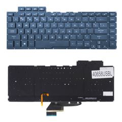Πληκτρολόγιο - Laptop Keyboard για Asus ROG Zephyrus G15 GA502 GA502D GA502DU 6037B0196210 0KN1-971ND21 US No Frame Backlight Gray ( Κωδ.40658USBL )