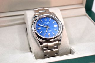 Rolex Oyster Perpetual 36mm - Med Blue - Αντίγραφο / ρέπλικα / replica 3Α