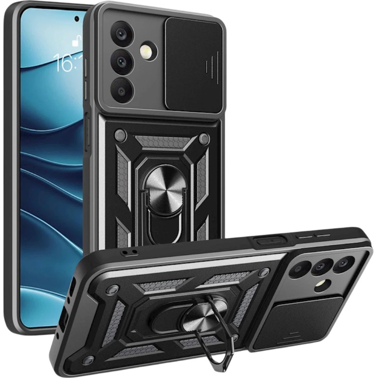 Defender Slide Ring case for Samsung Galaxy A17 black