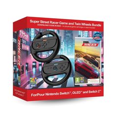 Super Street: Racer Game with Twin Racing Wheels Bundle / Nintendo Switch