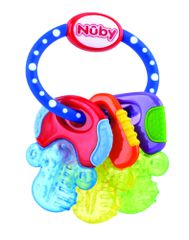 Nuby - Teether IcyBite Keys - 3m+Blue/Yellow/Green (708013) / Toys