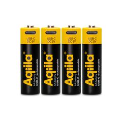 Aqiila - USB-C Rechargeable Battery - Size AA - 2000 mAh - 4 pack / Electronics