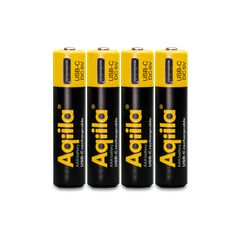Aqiila - USB-C Rechargeable Battery - Size AAA - 600 mAh - 4 pack / Electronics