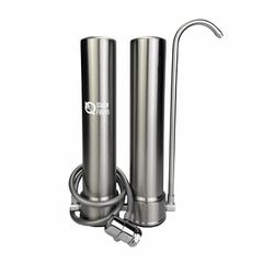 Διπλό Φίλτρο Άνω Πάγκου QD-10A2 100% Inox