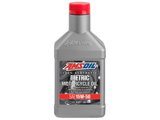 AMSOIL 100% Synthetic Metric 15W-50 Motorcycle Oil 946ml