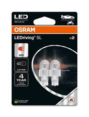 OSRAM W16W LEDriving SL Κόκκινο 12V 2τμχ