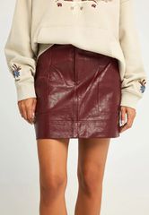 Funky Buddha Γυναικείο Φούστα απο οικολογικό δέρμα (PU) FBL012-117-14