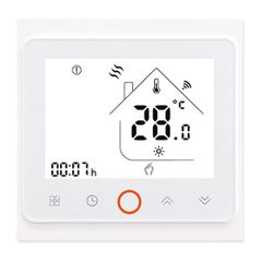 Smart WiFi θερμοστάτης πετρελαίου BHT-002-GBLWDB dual band χωνευτός λευκός
