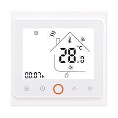 Smart WiFi θερμοστάτης αερίου BHT-002-GCLWDB dual band χωνευτός λευκός για ομοιόμορφο και άνετο έλεγχο θερμοκρασίας
