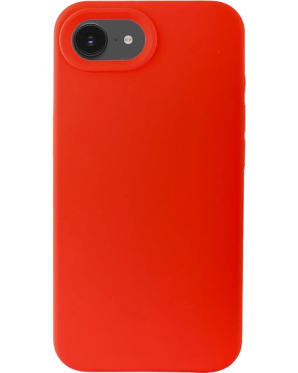 Silicon case for iPhone 16e Red
