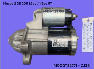 MAZDA 2 DE 2008-2014 ΜΕΤΑΧΕΙΡΙΣΜΕΝΑ ΑΝΤΑΛΛΑΚΤΙΚΑ ( Μίζα εκκίνησης κινητήρα με κωδικό M000T32771 - ZJ38 κατάλληλη για αυτοκίνητα με κινητήρες βενζίνης 1.3cc / 1.5cc και 5 ταχυτήτων σασμάν )