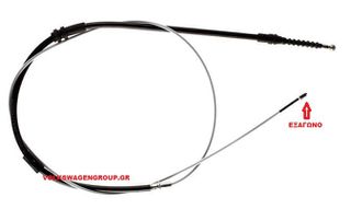 Ντίζα χειροφρένου (ΚΑΙΝΟΥΡΓΙΑ)  ,VOLKSWAGEN  ,CADDY  2010-2015 ,  Για οχηματα με δισκόπλακα πίσω