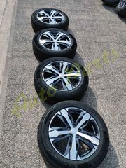 ΖΑΝΤΕΣ ΑΛΟΥΜΙΝΙΟΥ x4 PEUGEOT 3008  7,5 J X 18 ΚΩΔ.ΑΝΤ. 9811635077 / ΖΑΝΤΟΛΑΣΤΙΧΑ X4 MICHELIN CROSS CLIMATE 2 , 255/55/18 DOT 12/23 ,   ΜΟΝΤΕΛΟ 2016-2020