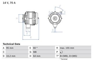 ΔΥΝΑΜΟ 12V ΑNAΚΑΤΑΣΚΕΥΗΣ CITROEN SAXO