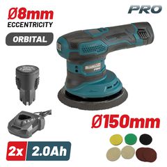 BORMANN Pro BCP3800 Αλοιφαδόρος Τριβείο Έκκεντρο Περιστροφικό Μπαταρίας 12V Li-Ion Ρυθμιζόμενο 150mm με 15 Εξαρτήματα + 2x2Ah Μπαταρίες ( 070528 )