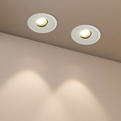 Χωνευτό Downlight Σποτ LED 7W 840lm 15°x30° AC 220-240V IP20 Θερμό Λευκό 2700K - Bridgelux COB Chip & TÜV SÜD Driver - Λευκό Ματ - Μ8.3 x Π8.3 x Υ8.16cm / Q7.3cm - 5 Χρόνια Εγγύηση