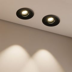 Χωνευτό Downlight Σποτ LED 7W 875lm 15°x30° AC 220-240V IP20 Φυσικό Λευκό 4500K - Bridgelux COB Chip & TÜV SÜD Driver - Μαύρο Ματ - Μ8.3 x Π8.3 x Υ8.16cm / Q7.3cm - 5 Χρόνια Εγγύηση