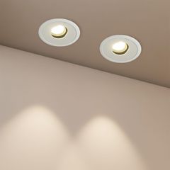 Χωνευτό Downlight Σποτ LED 7W 875lm 15°x30° AC 220-240V IP20 Φυσικό Λευκό 4500K - Bridgelux COB Chip & TÜV SÜD Driver - Λευκό Ματ - Μ8.3 x Π8.3 x Υ8.16cm / Q7.3cm - 5 Χρόνια Εγγύηση