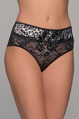 Ψηλόμεσο Σλίπ Δαντέλα και Βελούδο – Animal print
