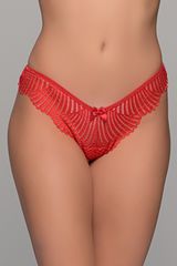 Brazilian Slip με Δαντέλα – Κόκκινο