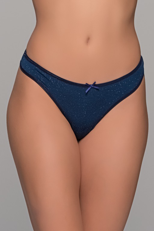 G-string Ιριδίζουσα Λύκρα - Μπλε