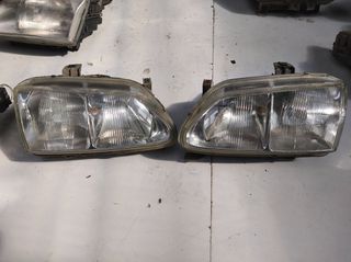 Renault Megane 1996-1998 μπροστά φανάρια (Διπλή Λάμπα)